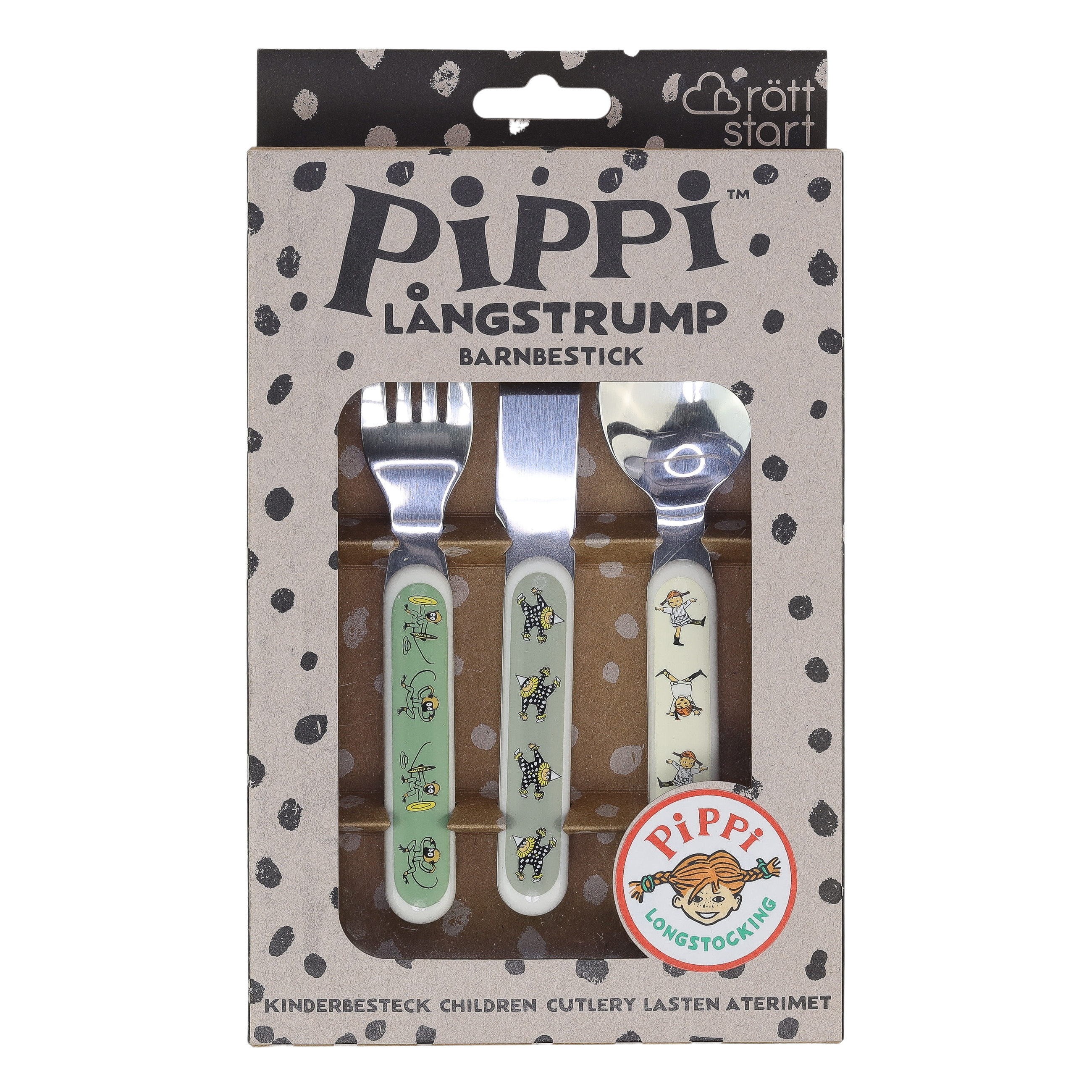 Rätt Start Pippi Cirkus Lasten ruokailuvälineet