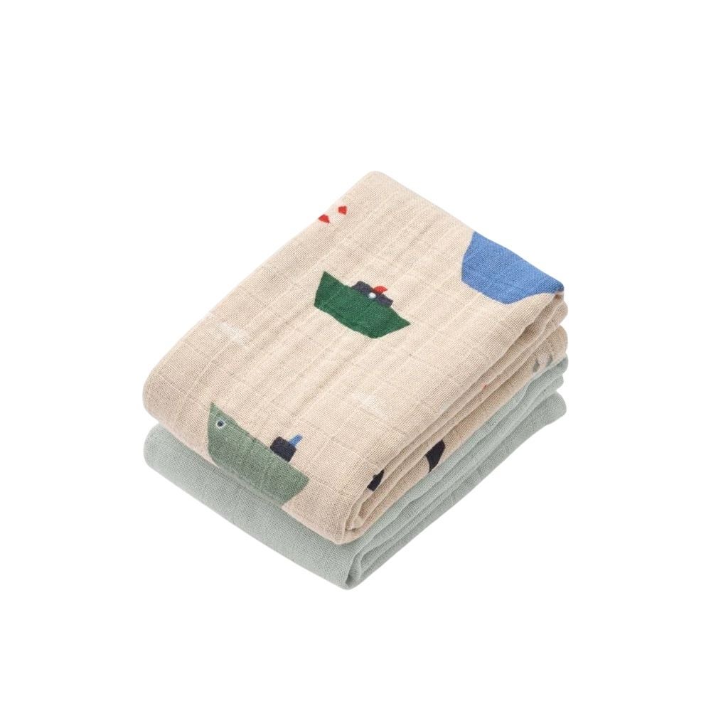 Liewood Lewis harsoliina 2-pack – Sailing / Dove blue