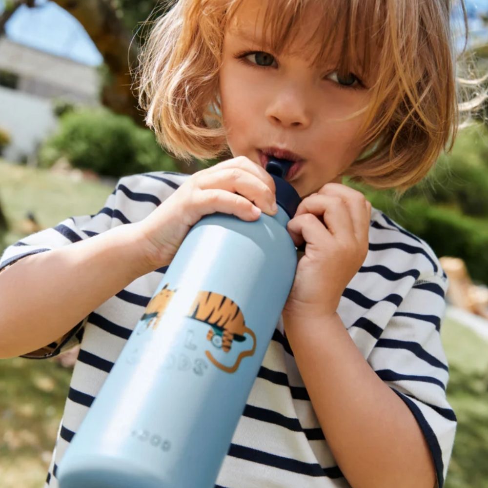 Liewood Falk juomapullo 500 ml – Tiger / Beach Blue