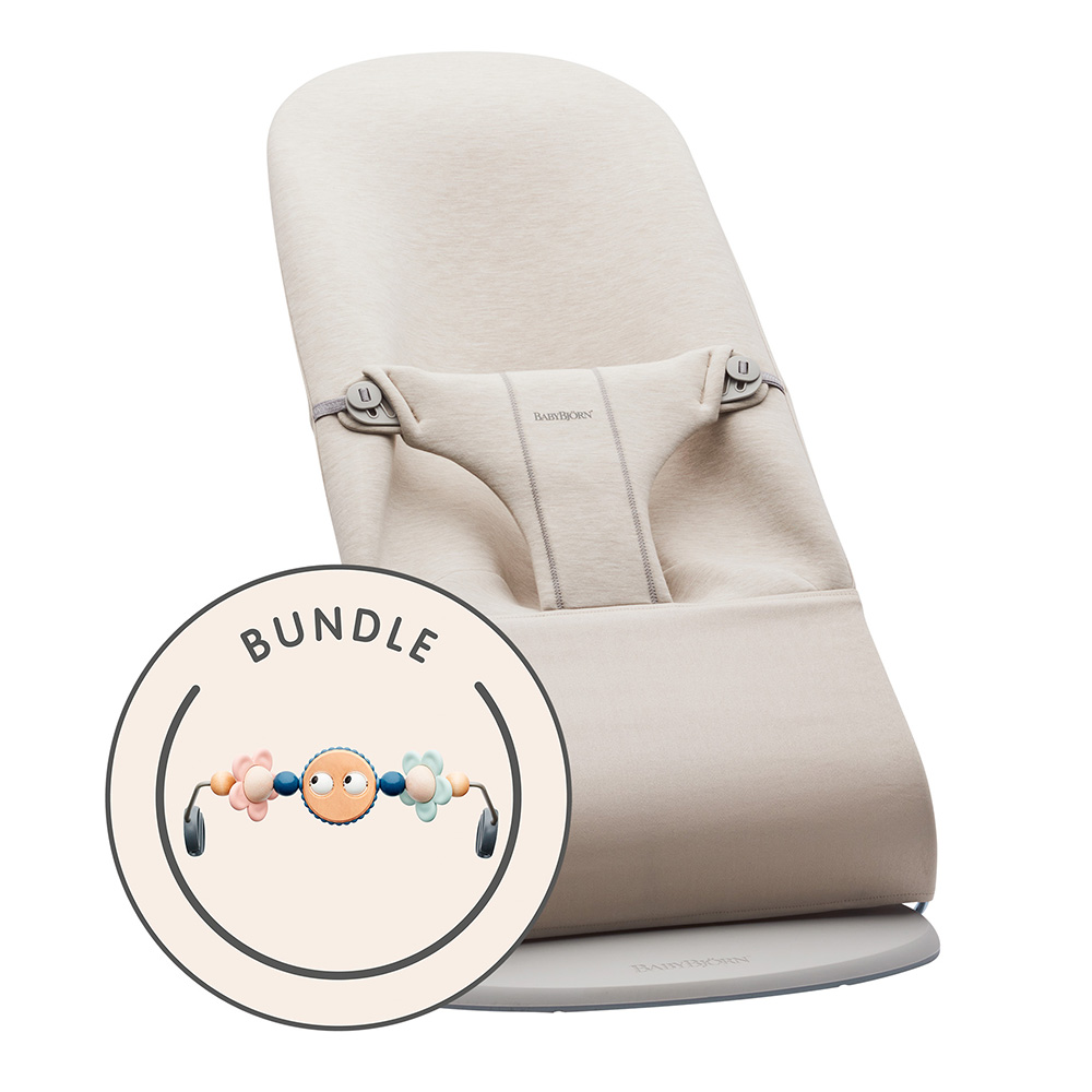 Babybjörn lastenvahti Vaalea beige, Jersey leikkikeppipastellilla