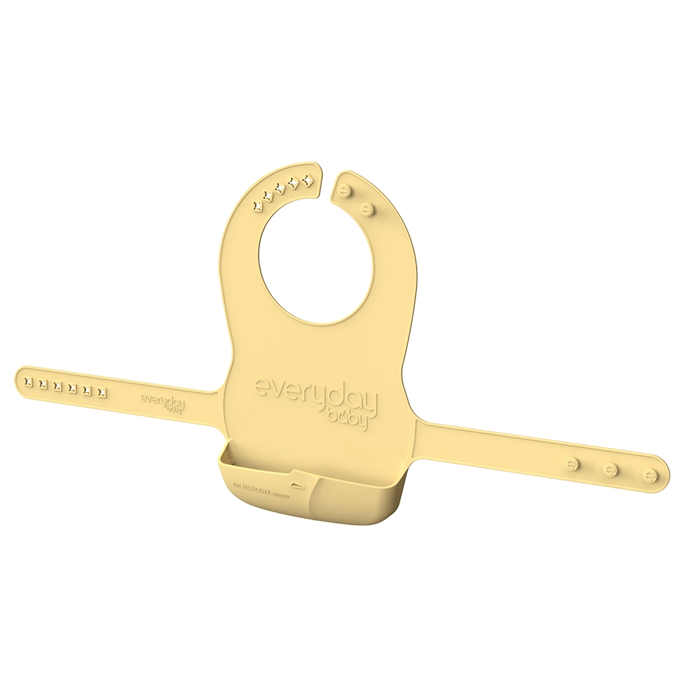  Everyday Baby silikoni ruokalappu Soft Yellow