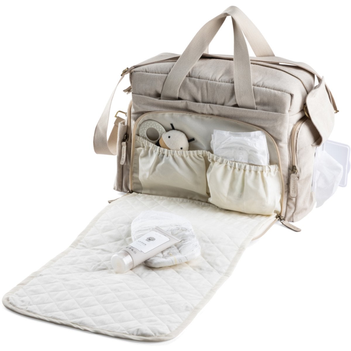 Sebra On-the-go-hoitolaukku morning beige melange