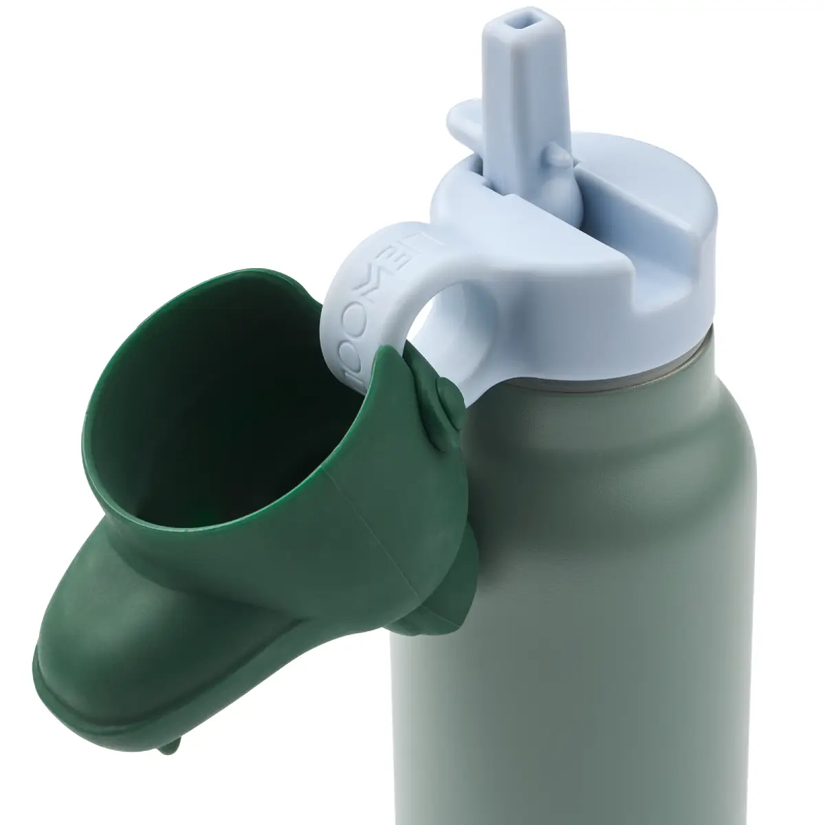 Liewood Falk -vesipullo krokotiilikuviolla – 350 ml – Peppermint / Garden Green