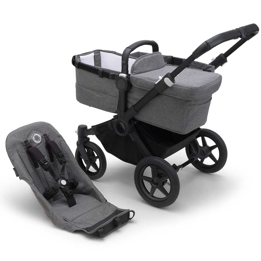Bugaboo Donkey 5 Base Musta/Harmaa Melange