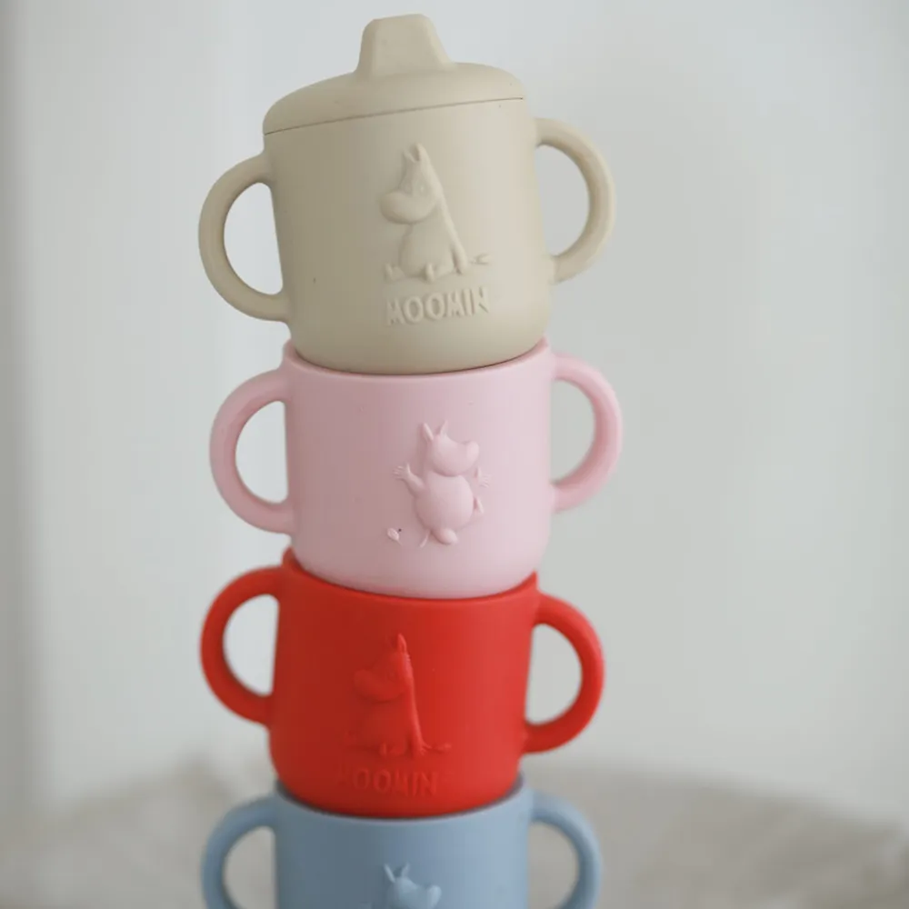 Rätt Start Mumin Silikoni juomakuppi Rosehip Pink