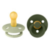 BIBS pöytäliina 2-pack 6-18m Sage/Hunter Green (metsästäjänvihreä)