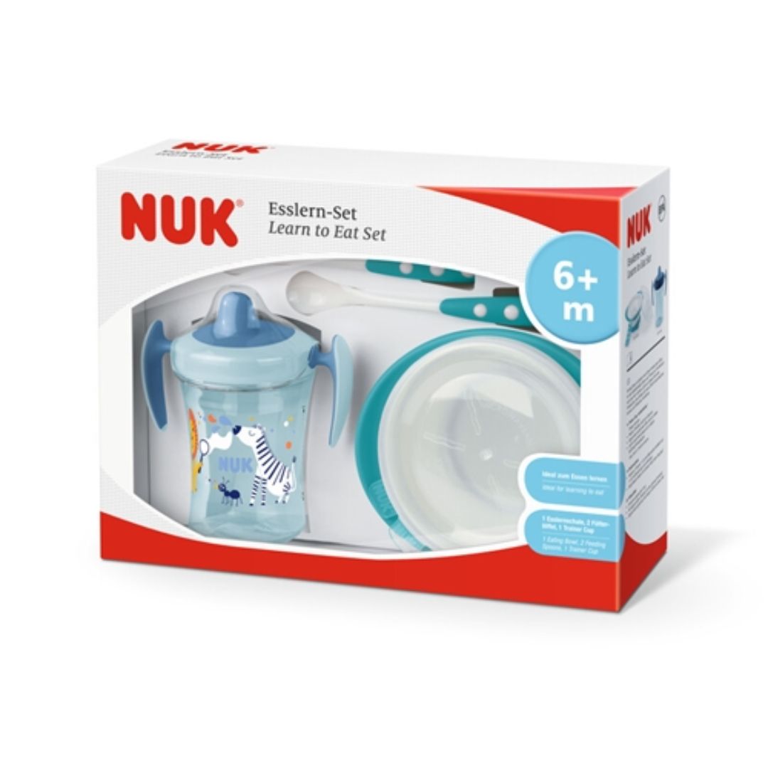 NUK Opi syömään setti Turkoosi 6m
