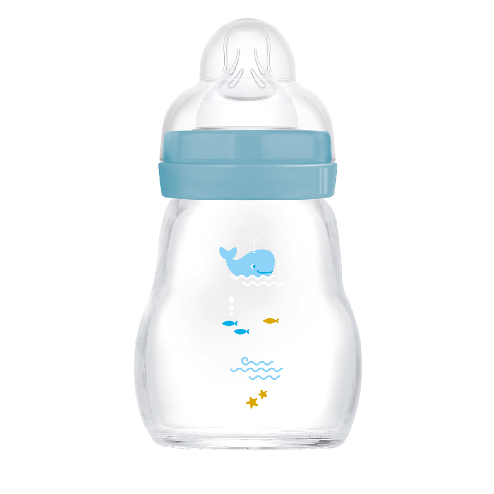 MAM Feel Good Lasipullo 170 ml Sekoitettu väri 1kpl