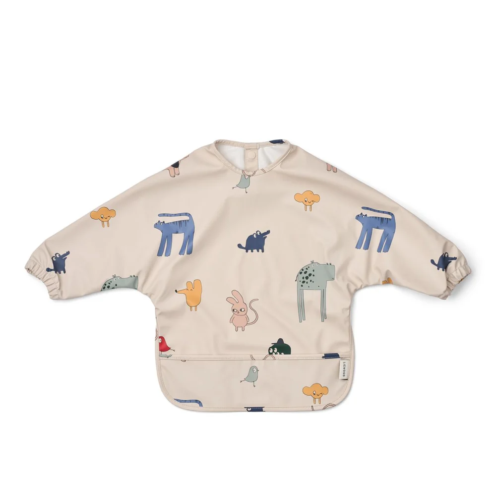 Liewood Merle -kuviollinen ruokalappu (Imagine / Sandy) 2897