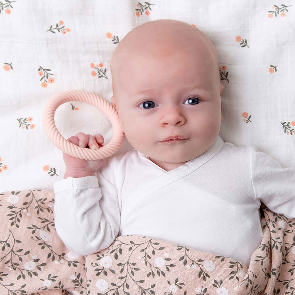 A Little Lovely Company silikoni teether Classic Strawberry Cream (mansikkakerma)