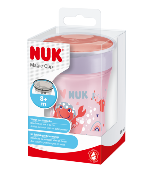 NUK Evolution Magic Mini-muki 230ml punainen