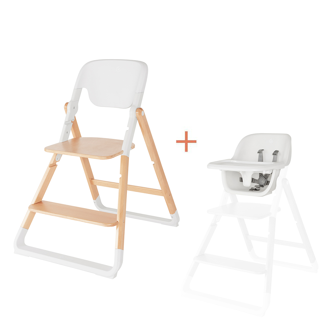 Ergobaby Evolve 2-in-1 ruokailutuoli Luonnonpuu