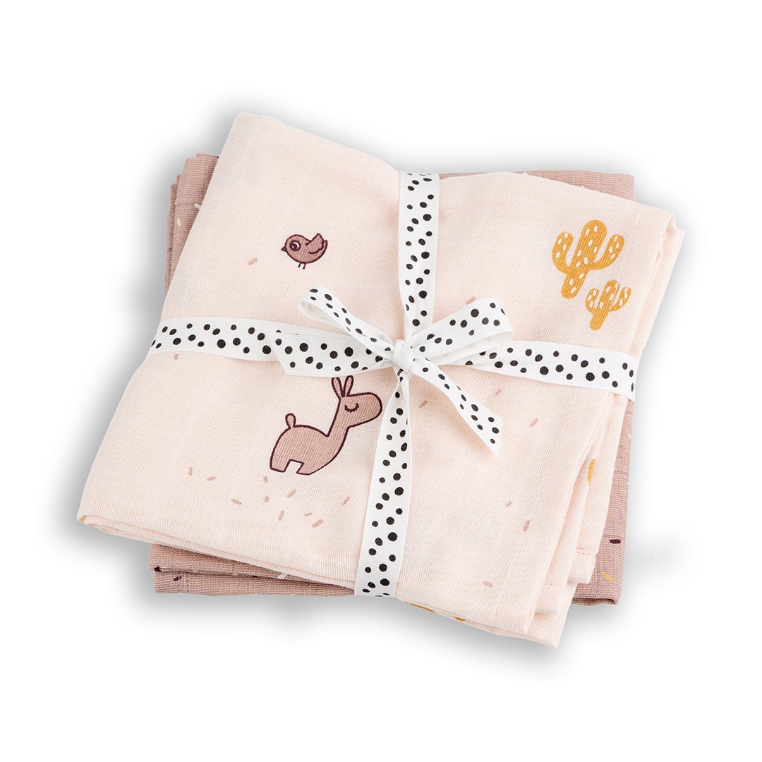 Done by Deer Felt Swaddle 2-pack GOTS Lalee Powder GOTS Lalee Powder