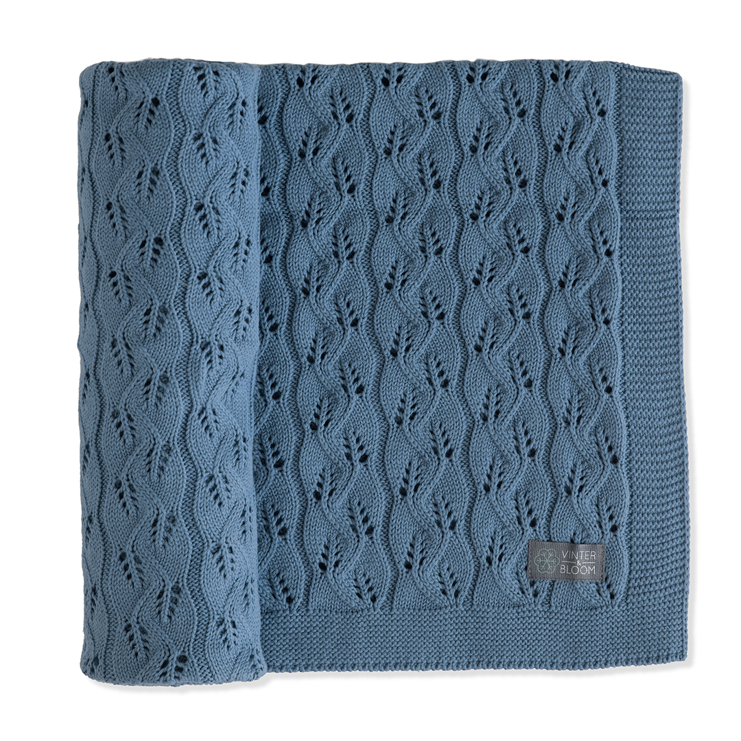 Vinter & Bloom vauvan peitto Moment EKO Denim Blue Denim Sininen