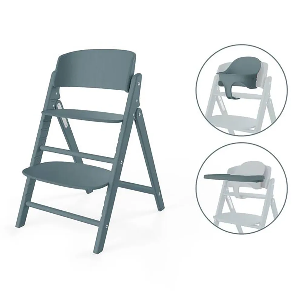 Cybex Click & Fold Ruokailutuoli 3-in-1 Stone Blue