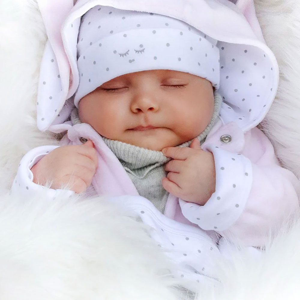 Livly Bunny Overall Newborn Grey