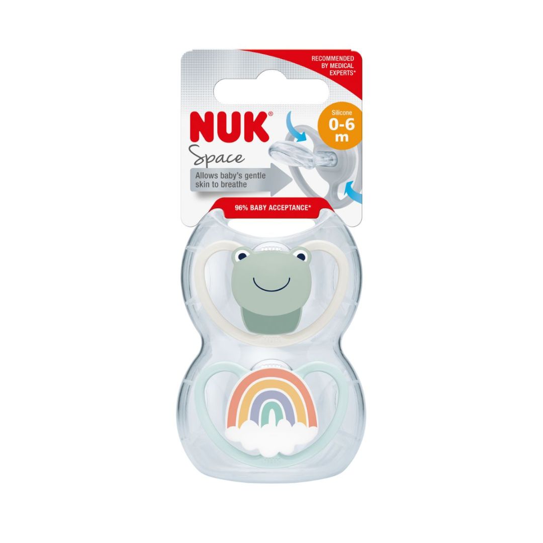 NUK-nukke 0-6m Space Frog -avaruussammakko