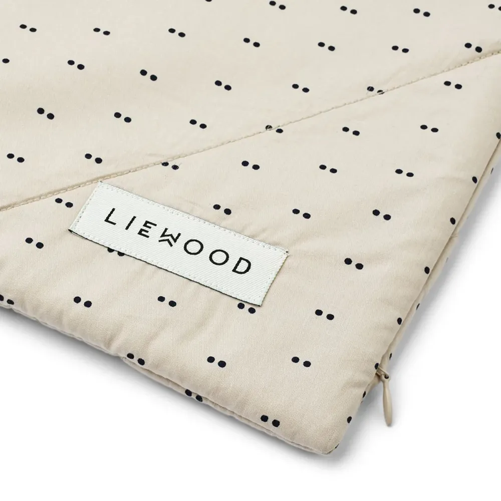 Liewood Benedicte pinnasängyn suojus Double dot/hopea vuori