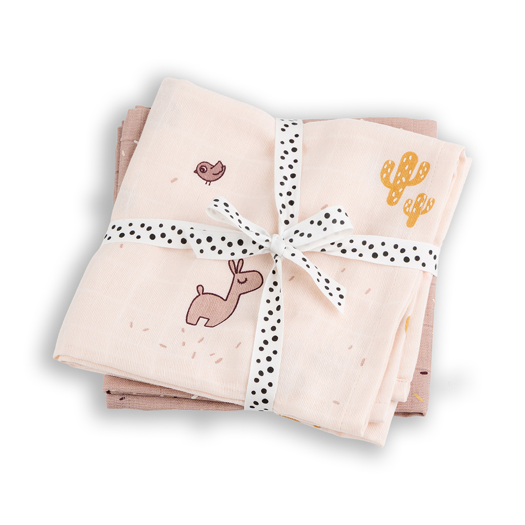 Done by Deer Felt Swaddle 2-pack GOTS Lalee Powder GOTS Lalee Powder