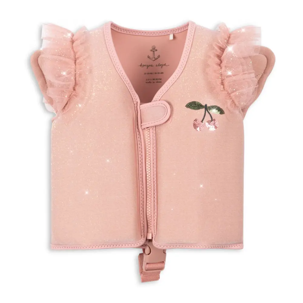 Konges Slöjd Piper uimaliivi Powder Pink 2–3 vuotta