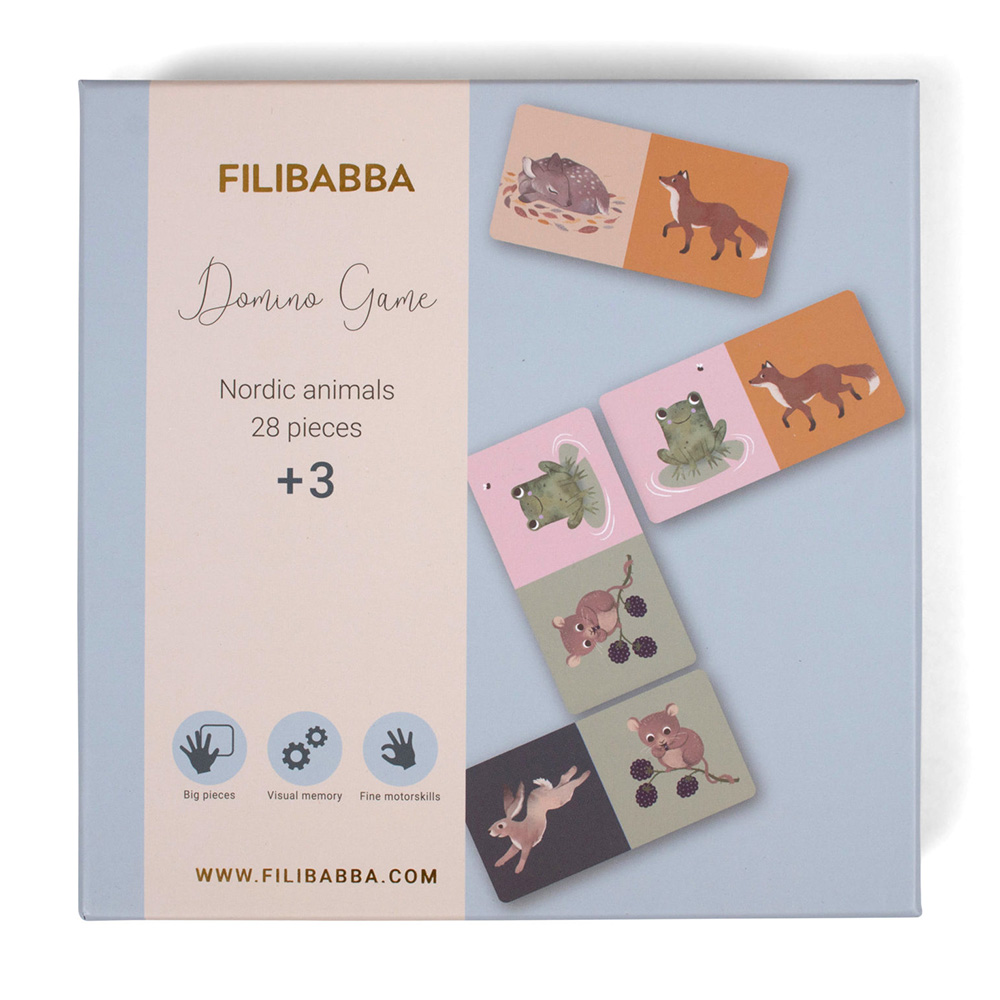 Filibba Domino -peli - Pohjoismaiset eläimet