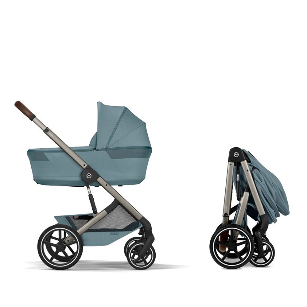 Cybex Balios S Lux TPE, sis. kokoontaitettavan vaunukopan Stormy Blue