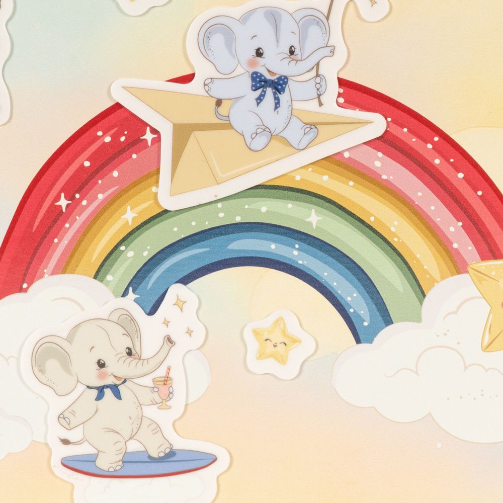 Konges Sløjd My Sticker World Multi Sateenkaari