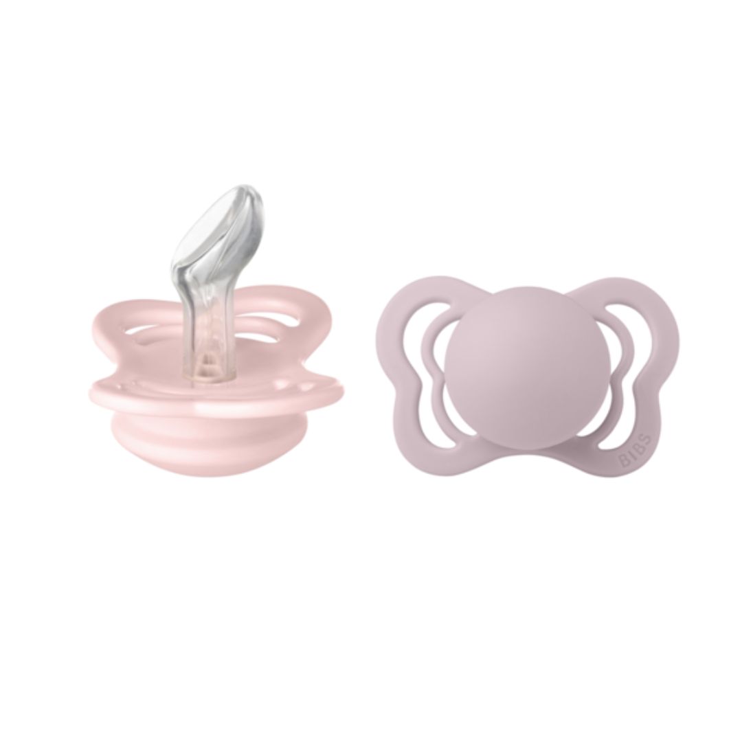 BIBS nukke Couture 2-pack silikoni 0-6m Blossom / Dusky Lilac