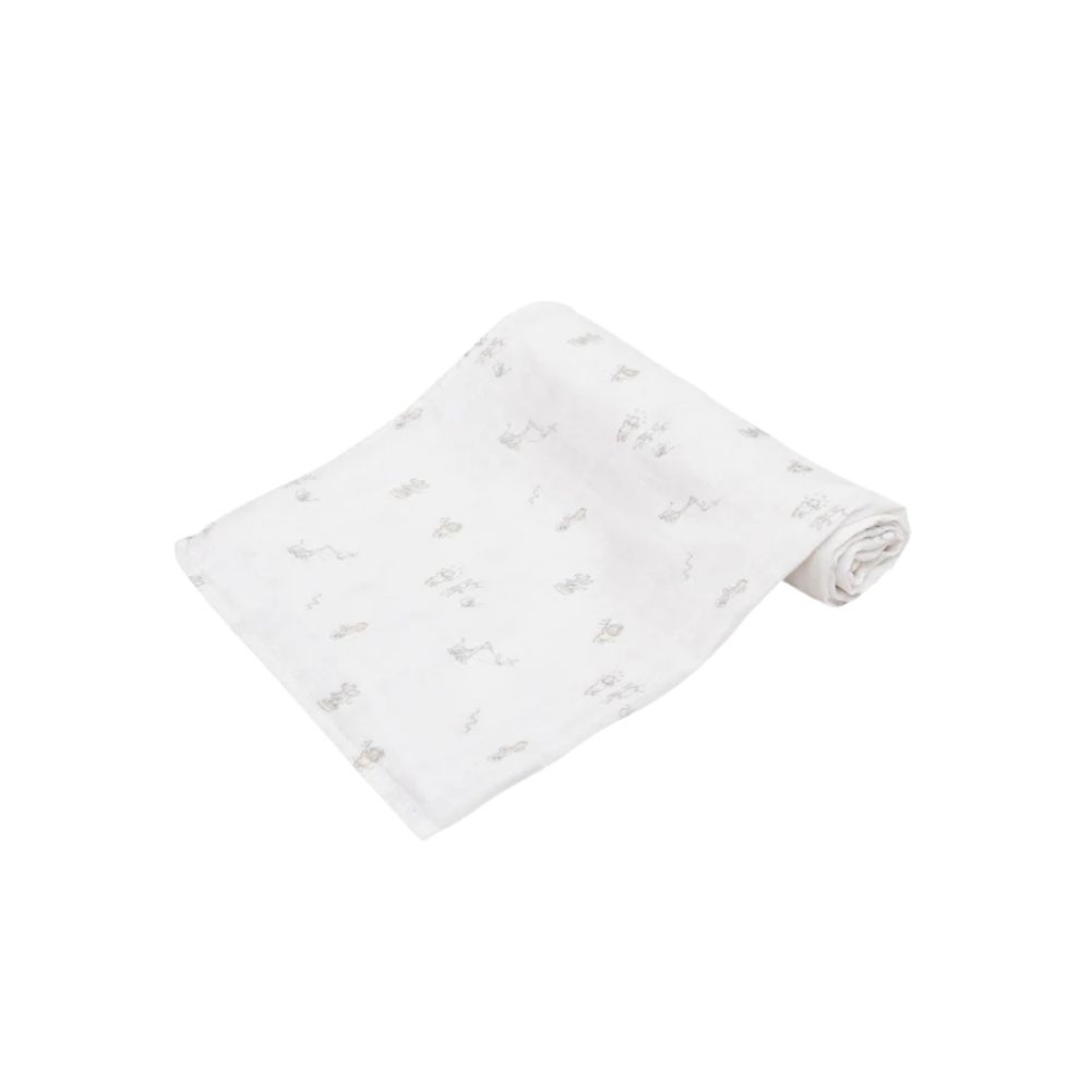 Livly Celebration Parade Swaddle White