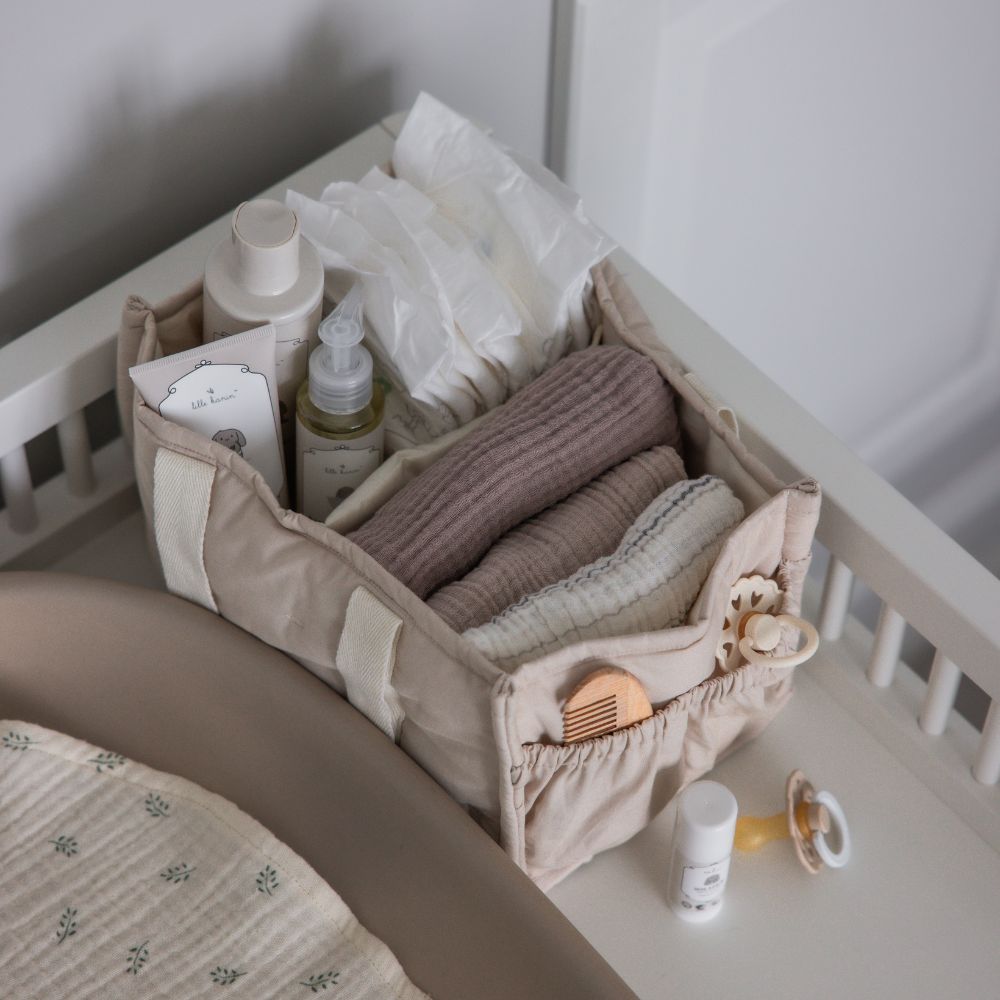 Sebra diaper caddy beige