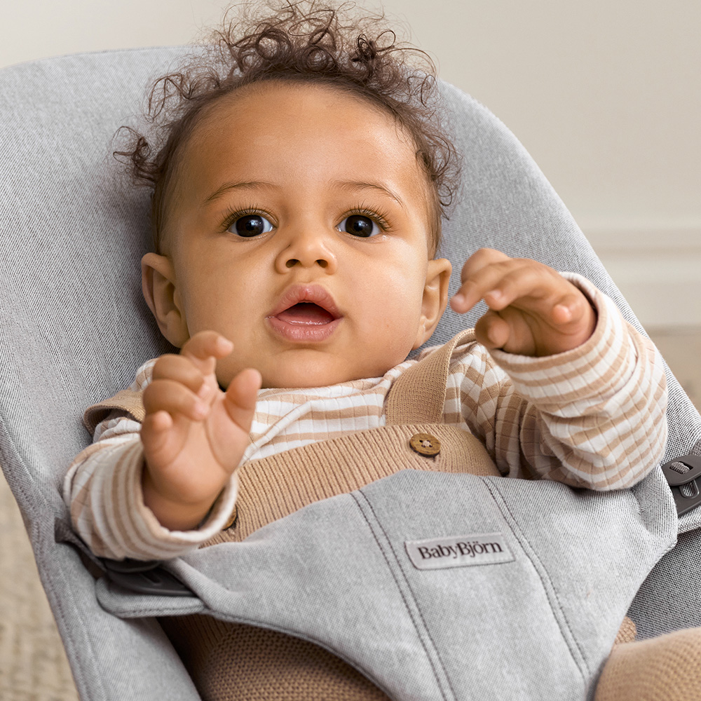 Babybjörn Babysitter Bliss kudottu Melange Grey