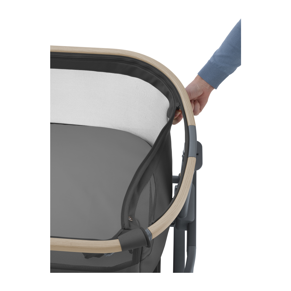 Maxi-Cosi Iora Air sivu-/matkasänky Beyond Grafiitti