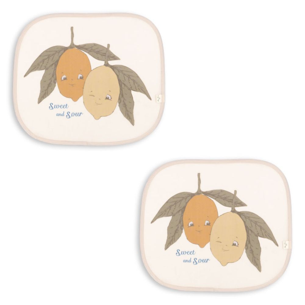 Konges Sløjd Car Sunshade Ciao Limone-One Size