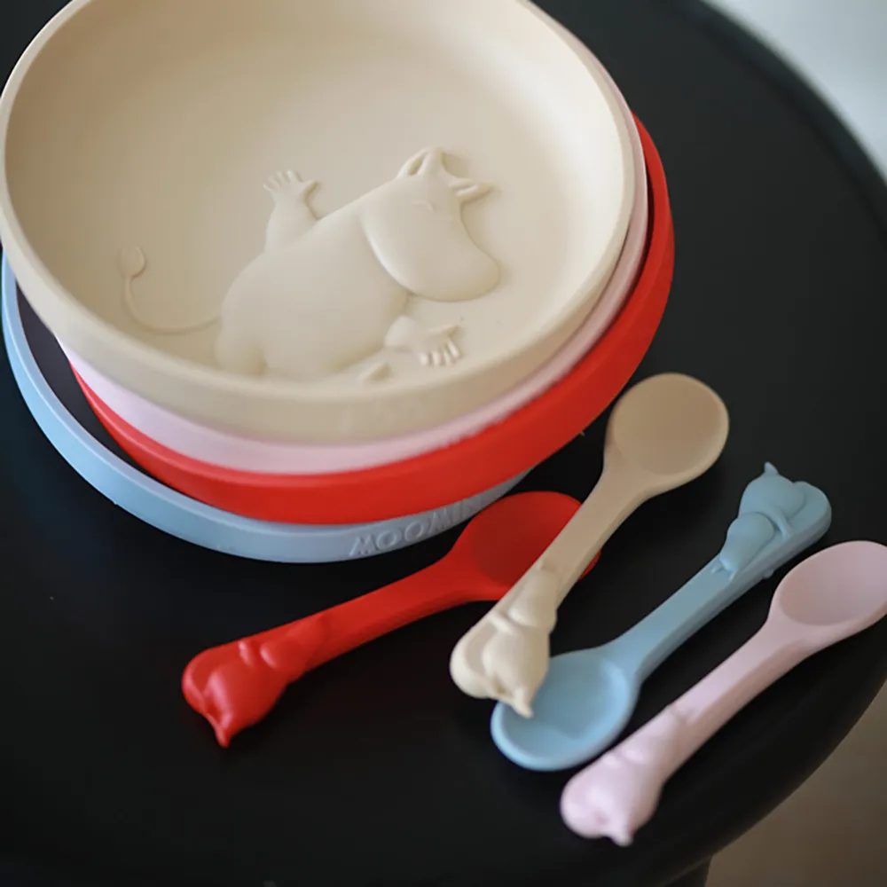 Rätt Start Mumin Silikoni lusikka Rosehip Pink