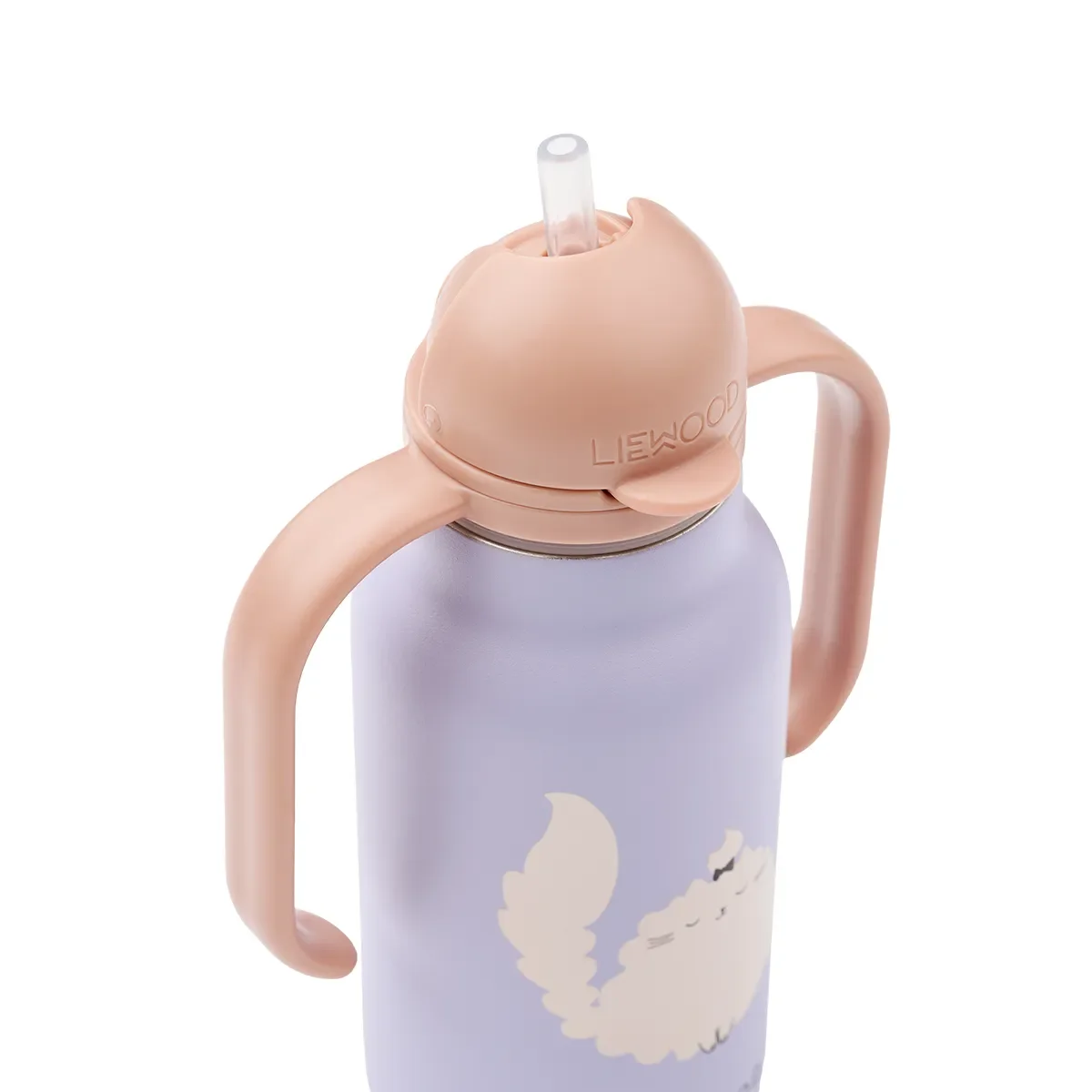Liewood Kimmie vesipullo 250 ml Cat / Warm lilac