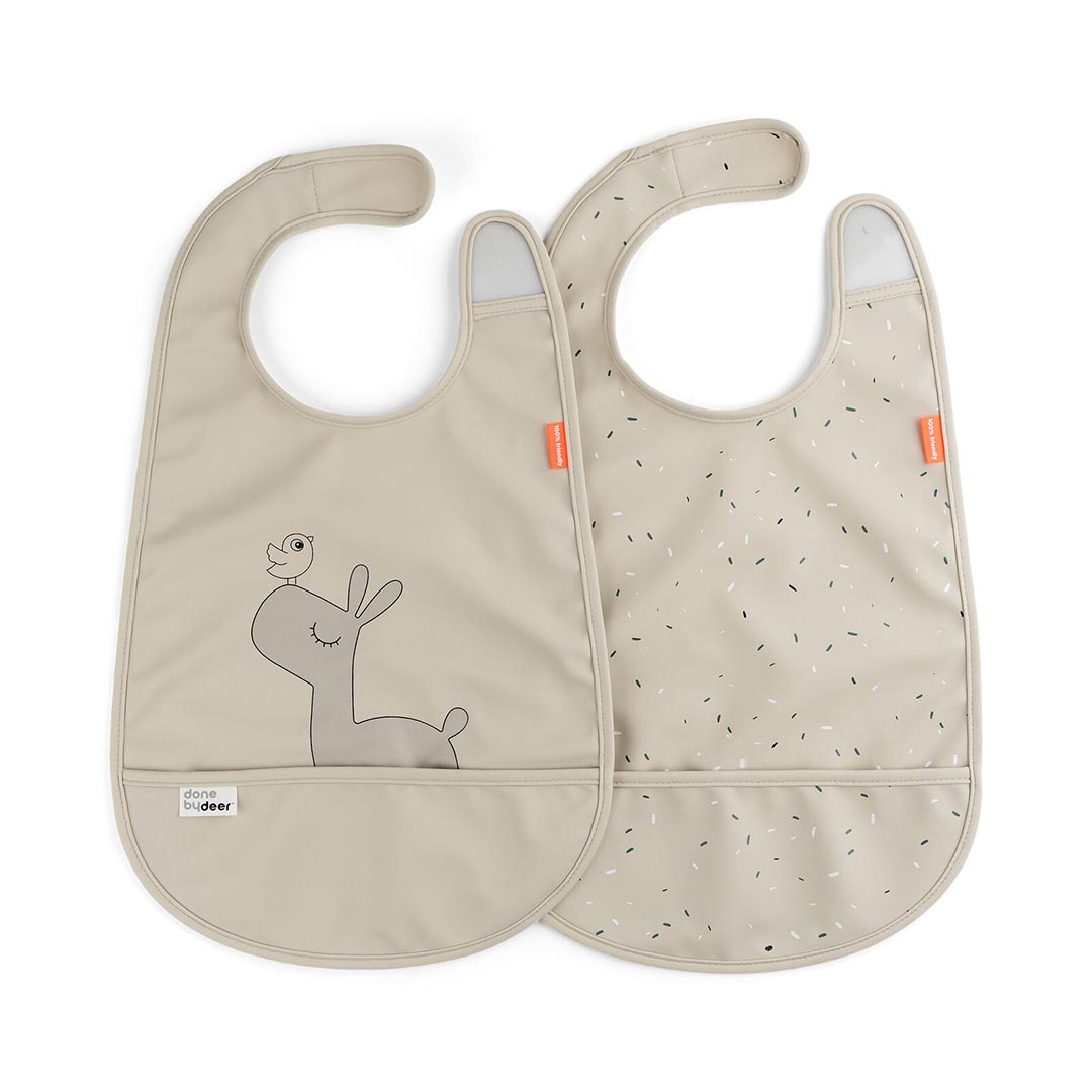 Done by Deer bib 2-pack Lalee Sand