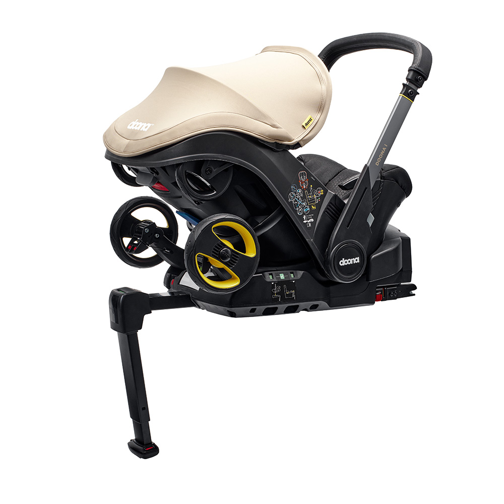 Doona isofix-jalusta Doonaa varten lastenvaunuissa.