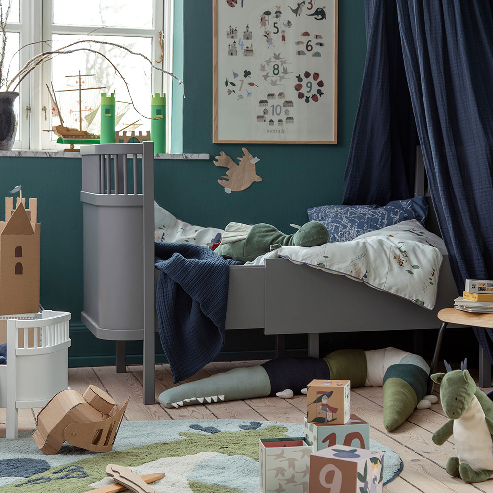 Sebra Baby & Junior Grow Bed Classic Grey -vauvasänky Classic Grey