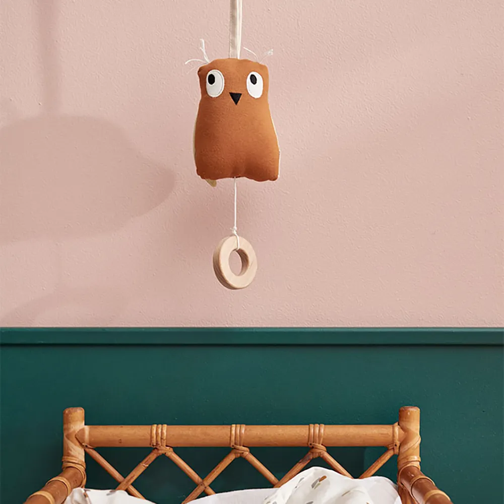 Kids Concept Soittorasia pöllö ruostetta EDVIN