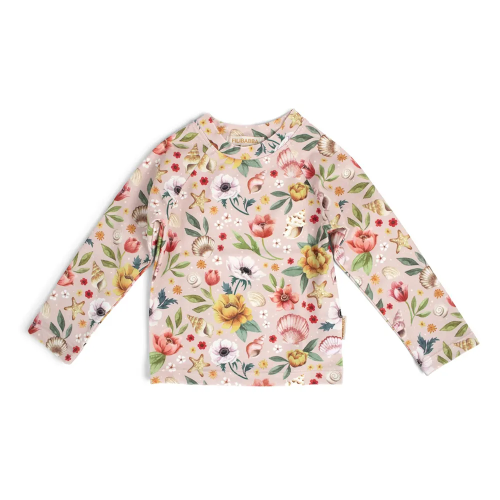 Filibabba Nor UV-paita LS 1-2 vuotta - Ocean Blossom