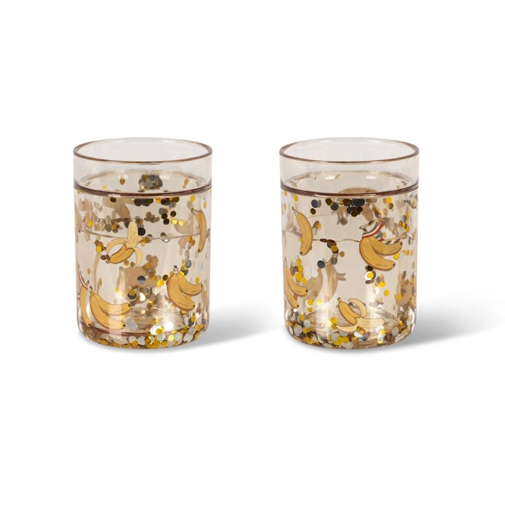 Konges Sløjd 2 Pack Glitter Cups Let'S Go Bananas-One Size
