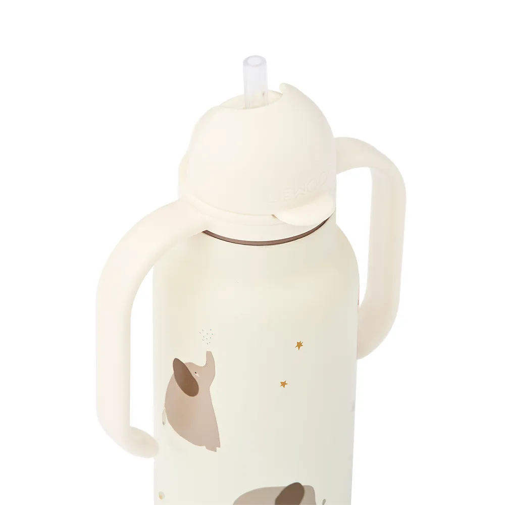 Liewood Kimmie vesipullo 250 ml Elephant / Creme de la creme