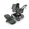 Bugaboo Fox 5 Renew -rattaat, musta/metsänvihreä