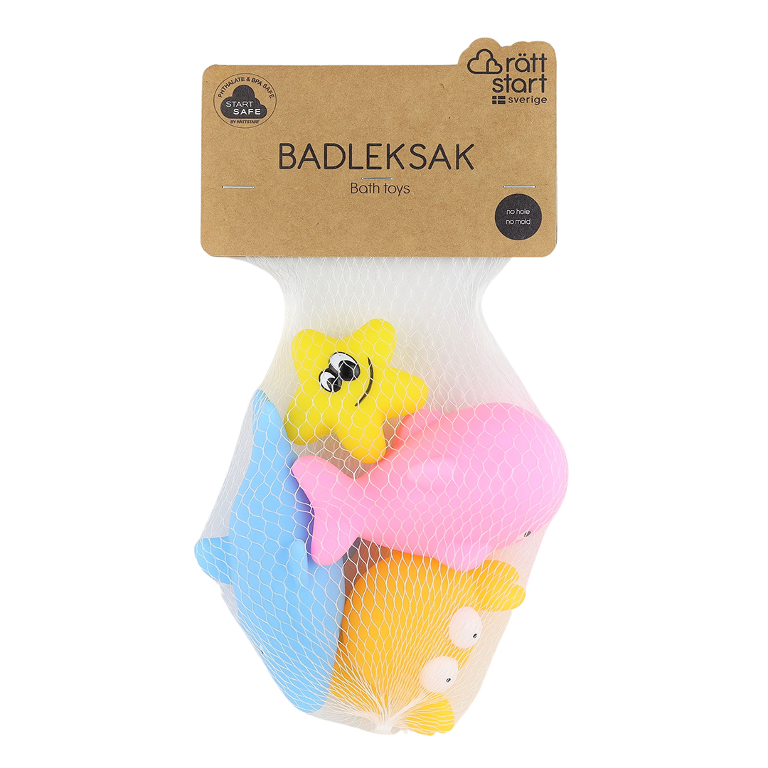 Rätt Start Coral Animal Kylpylelu 4-pakkaus