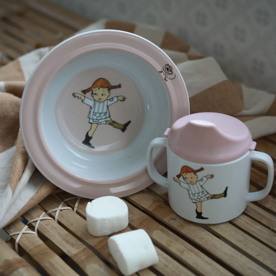 Rätt Start Pippi Cirkus juomakuppi vaaleanpunainen