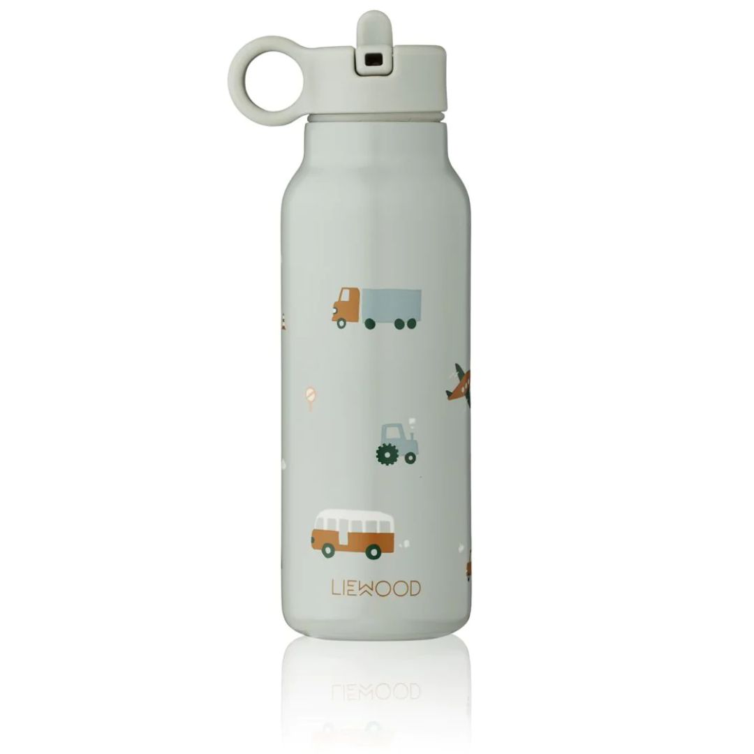 Liewood Falk vesipullo 350 ml Ajoneuvot/kyyhkynsininen