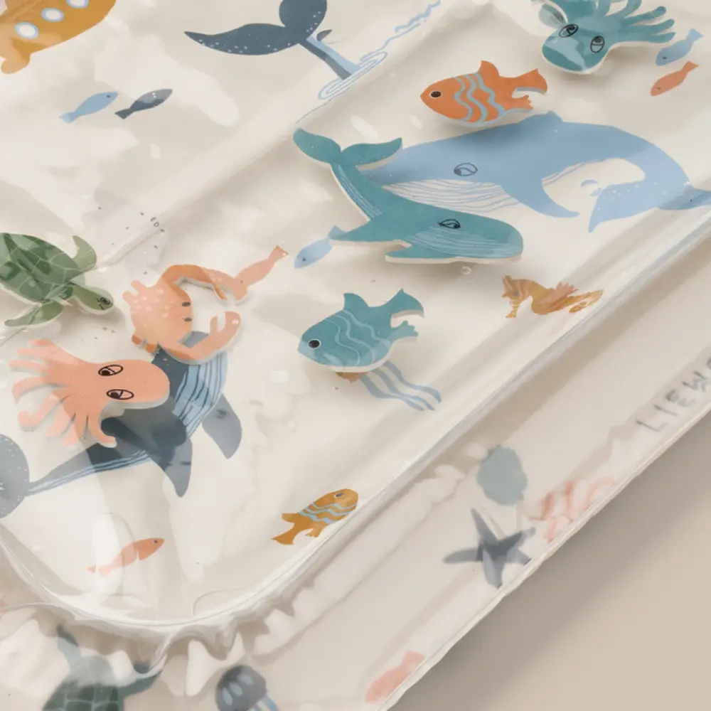 Liewood Elin Ilmatäytteinen aktiviteettimatto Merieläin / Hiekkainen