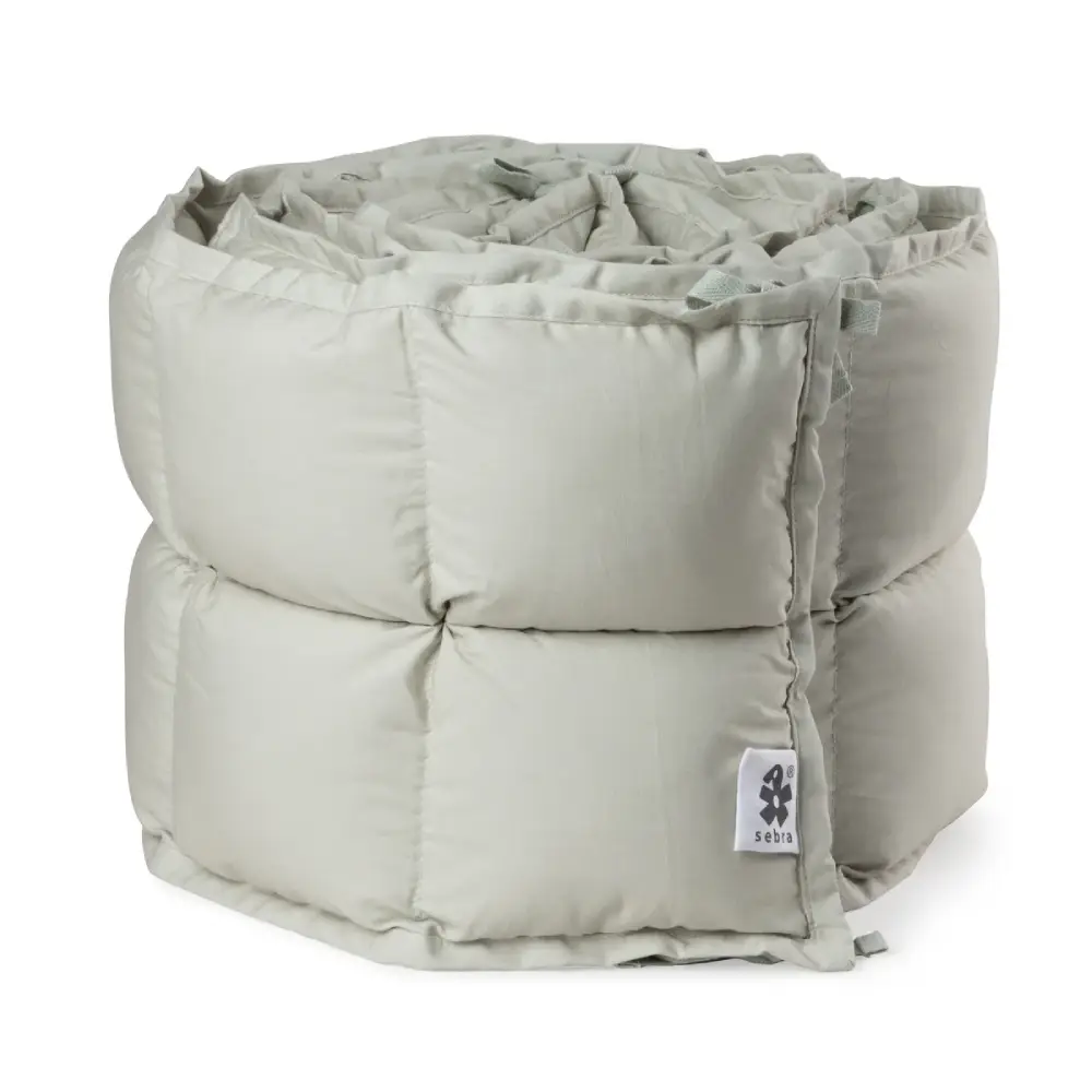 Sebra pinnasängyn puskuri Vauvan puskuri kapok mist green