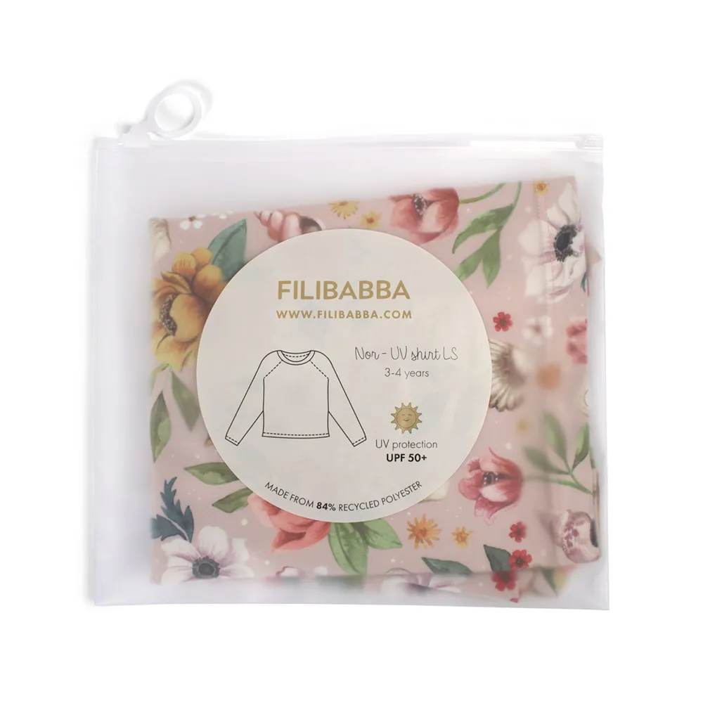 Filibabba Nor UV-paita LS 3-4 vuotta - Ocean Blossom