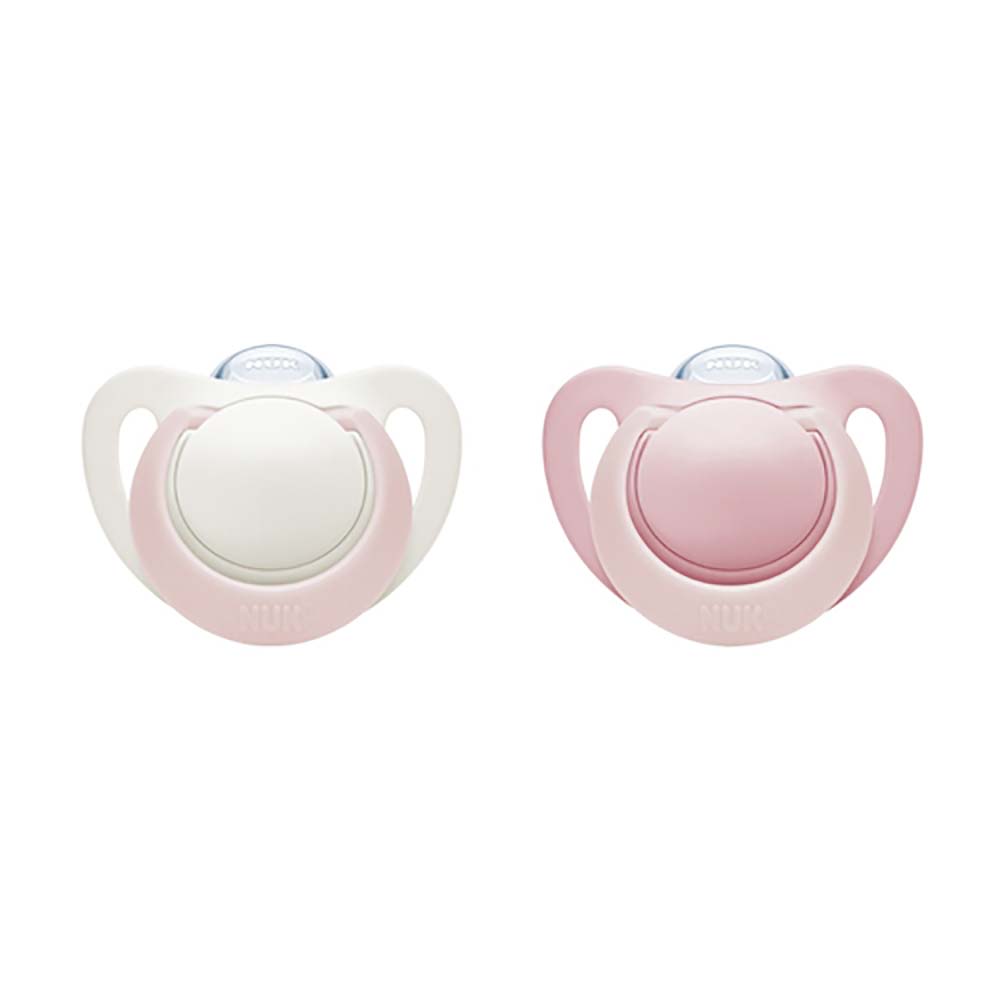 NUK-nukke 0-6m Genius Rose/Valkoinen